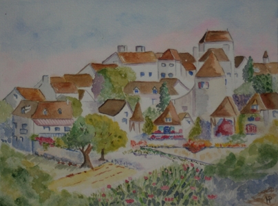 Village fleuri